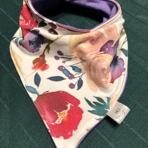Floral baby bib